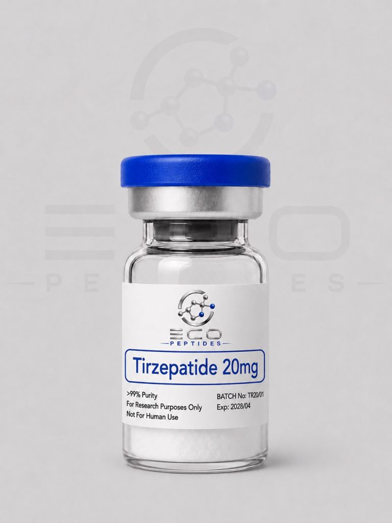 Eco Peptides Tirzepatide 20mg – Research Peptide vial