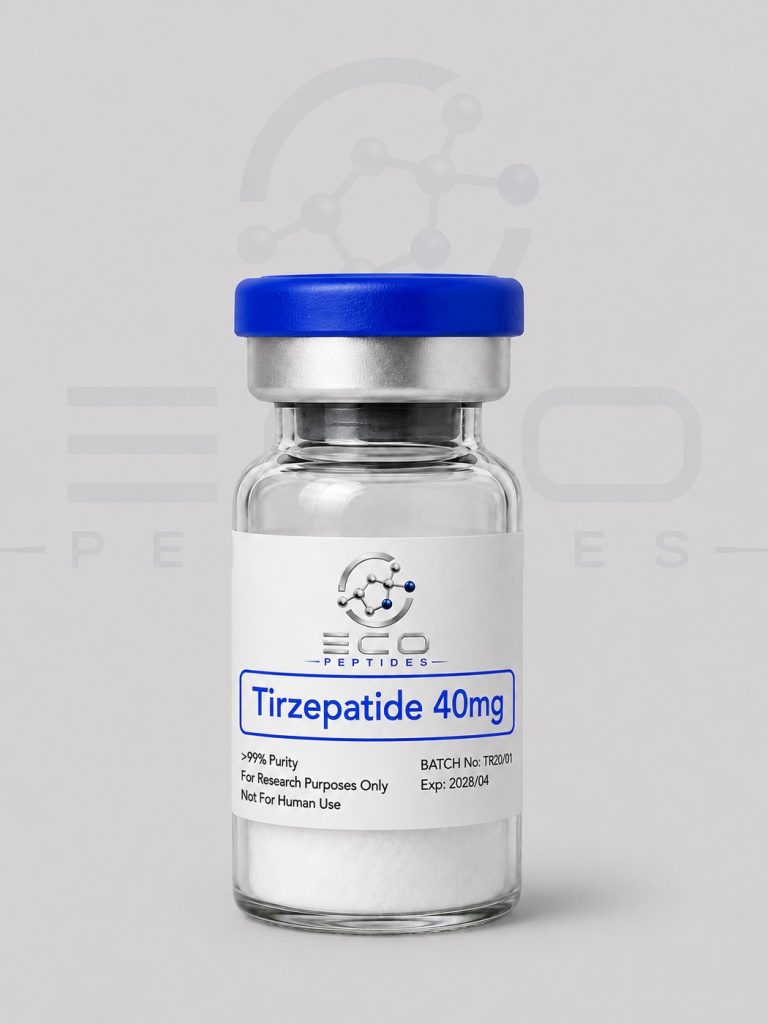 Eco Peptides Tirzepatide 40mg – Research Peptide vial